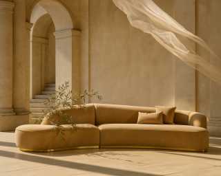 Reya Curved Sectional